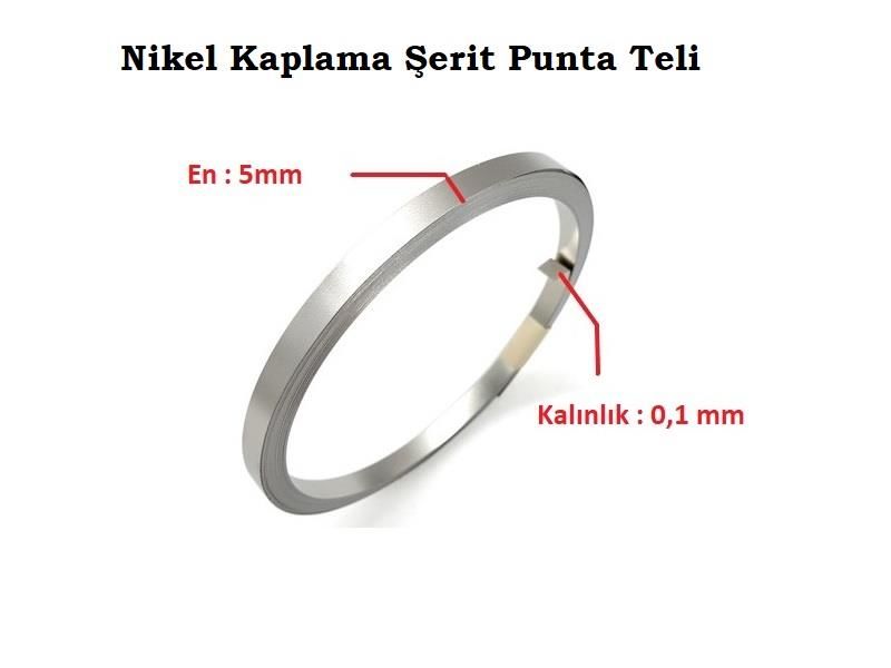 0,10x5mm Nikel Kaplı Punta Teli - 5 metre