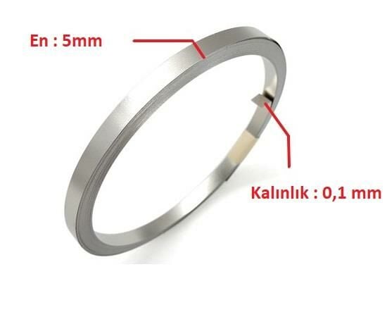 0,10x5mm Nikel Kaplı Punta Teli - 10 metre