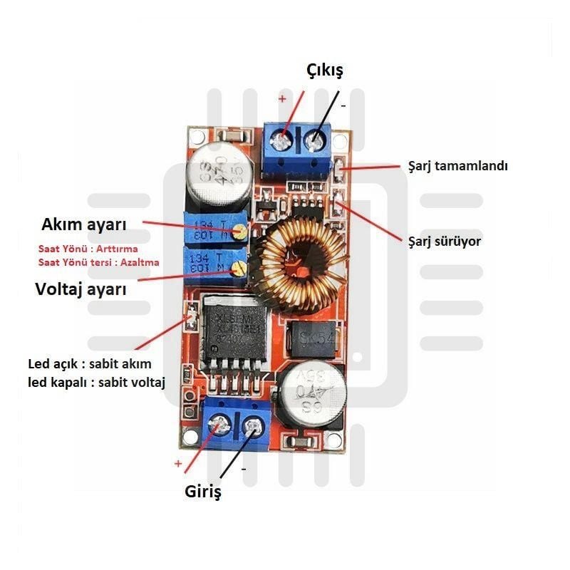 MELTİS XL4015 Lityum Batarya Şarj Devresi (36V'a kadar)