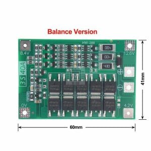 3S 40A Balanslı Lityum Batarya BMS