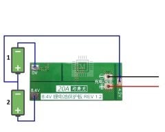 MELTİS 2S 20A Balanslı Lityum Batarya BMS