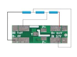 XR 3S 5A Mini Boy Lityum Batarya BMS (Balanssız)