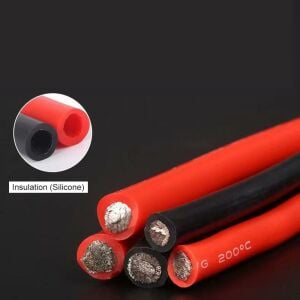6 AWG Silikon Kablo (Kırmızı + Siyah)