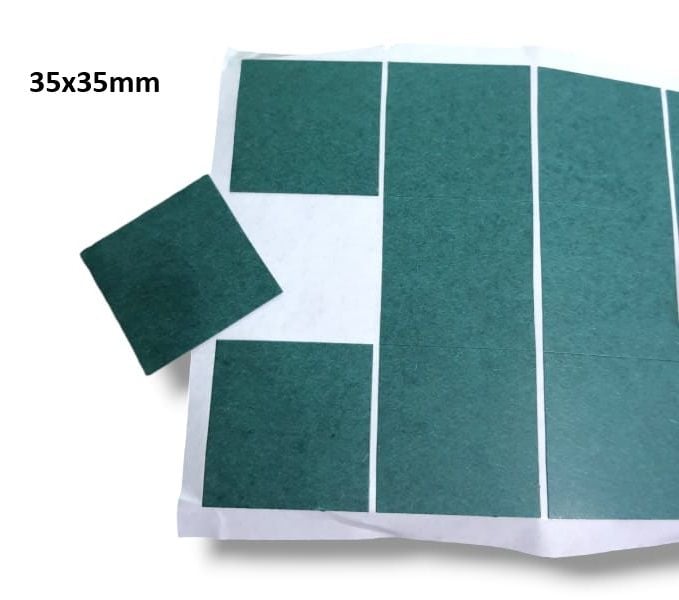 18650 Pil için Kare Tip (2x2 Pil) 12 Adet Yalıtım İzolasyon Contası Arpa Kağıt Düz Deliksiz