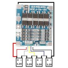 4S 30A LiFePO4 Balanslı BMS