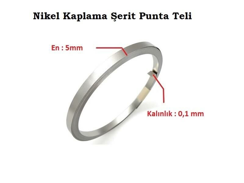 0,10x5mm Nikel Kaplı Punta Teli - 1 Kg