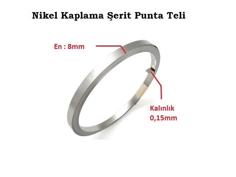 0,15x8mm Nikel Kaplı Punta Teli - 1 Kg