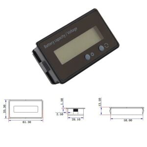 LCD Batarya Kapasite / Voltaj Göstergesi 12-84V Lion / LiFePO4 / Akü için (GY-6GS)