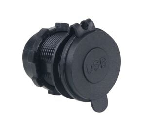 USB Şarj Portu 2 Çıkışlı Silikon Kapaklı 12-32V Giriş