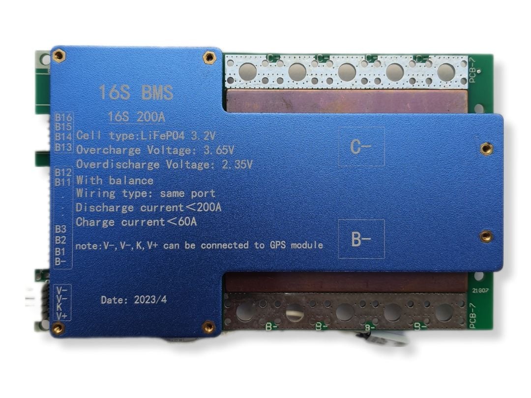 16S 200A LiFePO4 Balanslı BMS