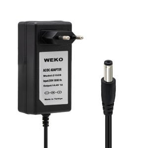 4S 1A 14.4V LiFePO4 Şarj Duvar Tipi 5.5*2.5 uçlu