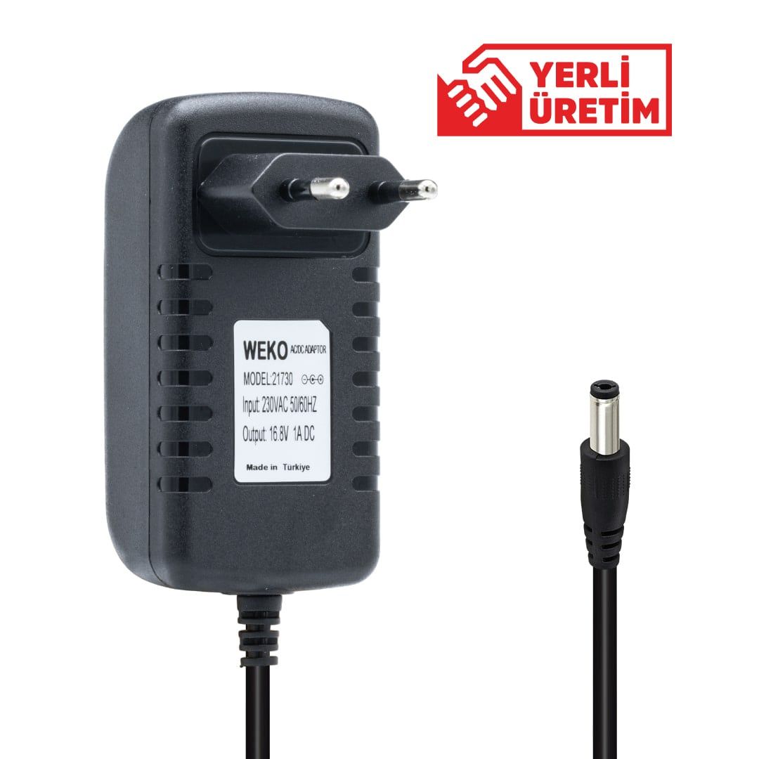 4S 1A 16.8V Lityum Şarjer  5,5x2,5 Uçlu Priz Tipi