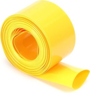 70mm Sarı Batarya Kaplama Shrink Isıyla Daralan PVC Makaron
