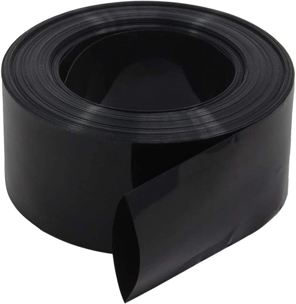 85mm Siyah Batarya Kaplama Shrink Isıyla Daralan PVC Makaron