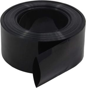 85mm Siyah Batarya Kaplama Shrink Isıyla Daralan PVC Makaron