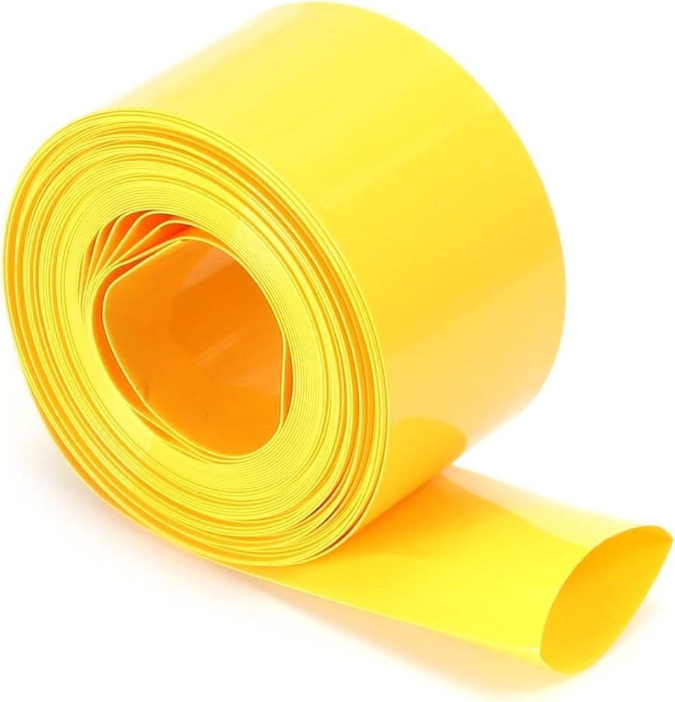 100mm Sarı Batarya Kaplama Shrink Isıyla Daralan PVC Makaron