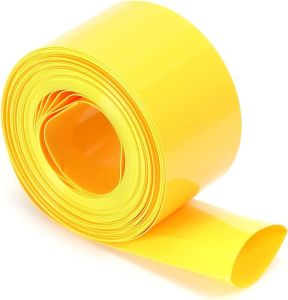 100mm Sarı Batarya Kaplama Shrink Isıyla Daralan PVC Makaron