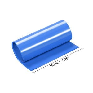 150mm Mavi Batarya Kaplama Shrink Isıyla Daralan PVC Makaron