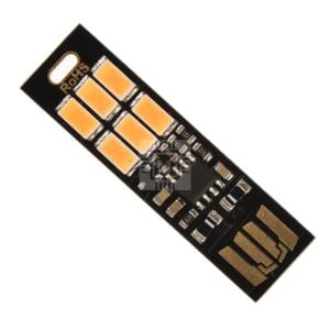 DOKUNMATİK PARLAKLIK AYARLI - GÜN IŞIĞI (SARI) USB LED IŞILDAK