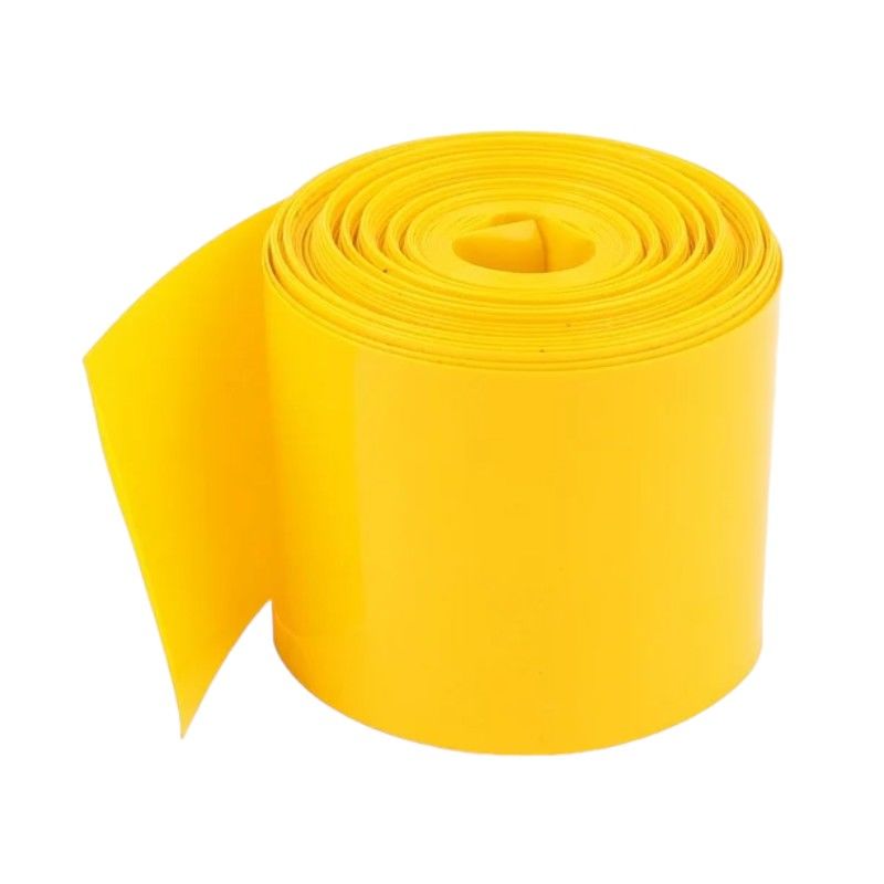 200mm Sarı Batarya Kaplama Shrink Isıyla Daralan PVC Makaron