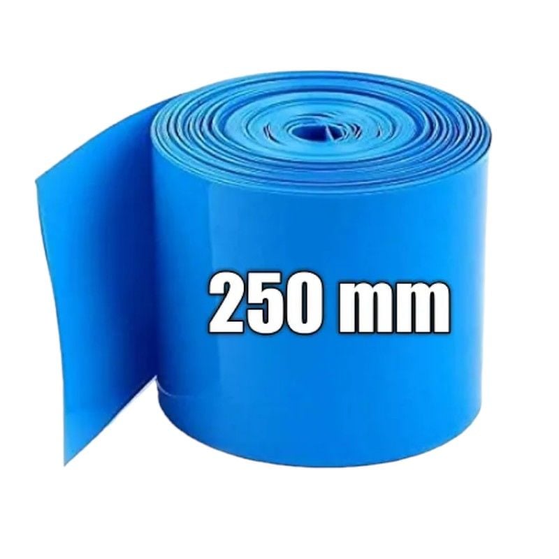 250mm Mavi Batarya Kaplama Shrink Isıyla Daralan PVC Makaron