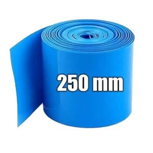 250mm Mavi Batarya Kaplama Shrink Isıyla Daralan PVC Makaron