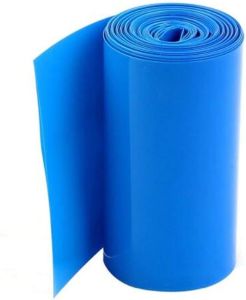 260mm Mavi Batarya Kaplama Shrink Isıyla Daralan PVC Makaron