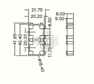 Meltis 18650 2x1 Pil Tutucu Holder  (x2 adet)