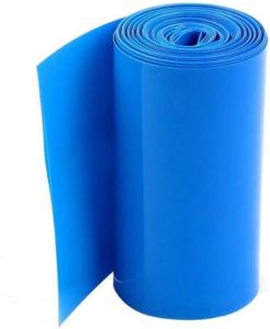 380mm Mavi Batarya Kaplama Shrink Isıyla Daralan PVC Makaron