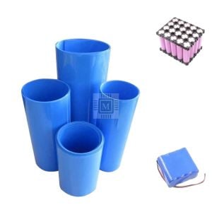 400mm Mavi Batarya Kaplama Shrink Isıyla Daralan PVC Makaron