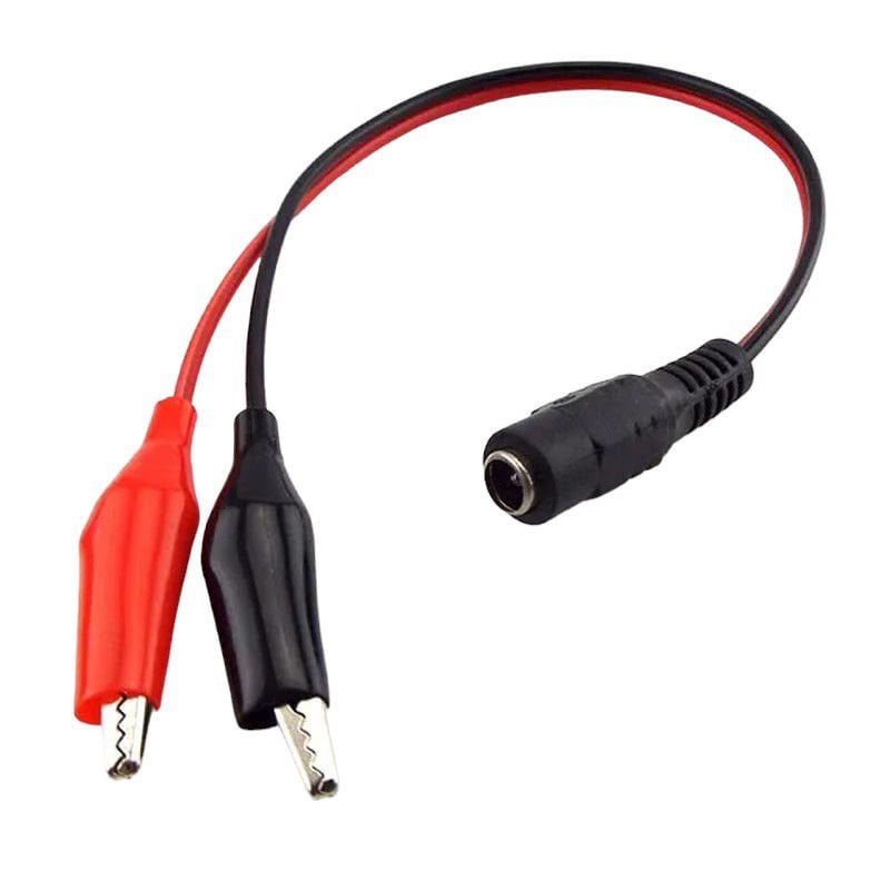5.5X2.5MM ADAPTÖR SOKETİ - KROKODİL ÇEVİRİCİ KABLO