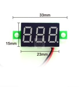 2 Kablolu 4.5V - 30V DC Dijital Voltmetre - 0.36''