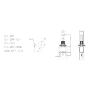 Toggle Switch ON-OFF Ø6mm MTS-102
