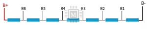 XR 7S 30A 29,4V (70A Pik) Balanslı Lityum Batarya BMS
