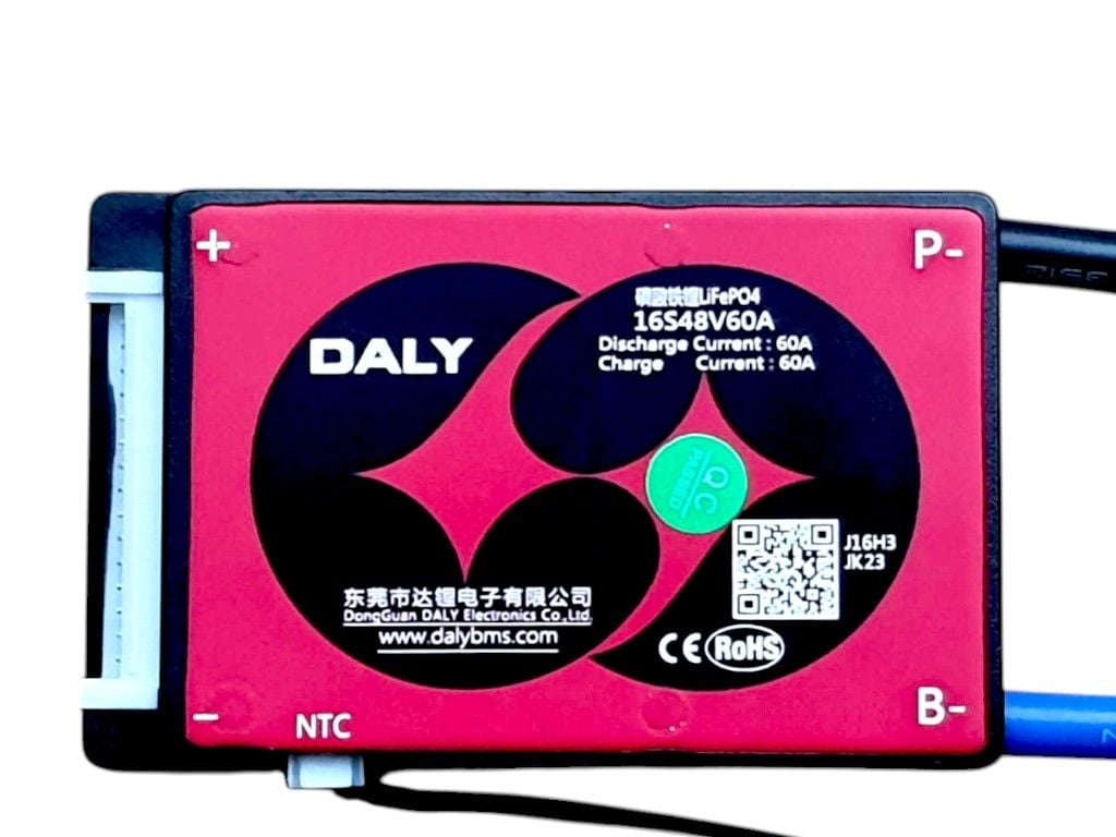 DALY 16S 60A Balanslı LiFePO4 Batarya BMS