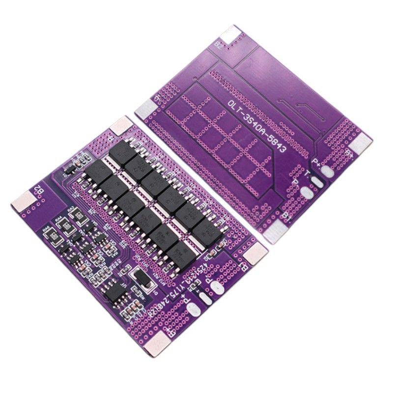 OLT 3S 40A 12.6V Balanslı Lityum Batarya BMS (Mor PCB)