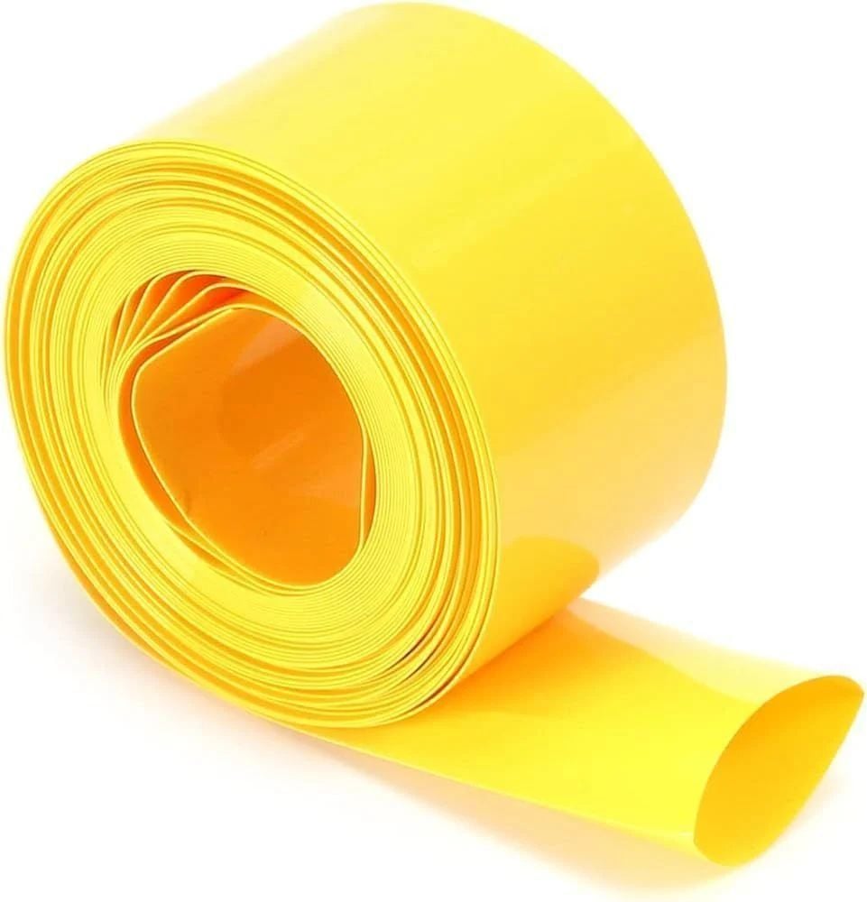 53mm Sarı Batarya Kaplama Shrink 32700 Pile Uygun Isıyla Daralan PVC Makaron