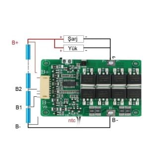 XR 7S 40A  Balanslı Lityum Batarya BMS