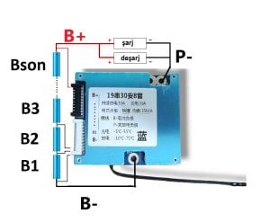 XR 19S 30A LiFePO4 Balanslı BMS