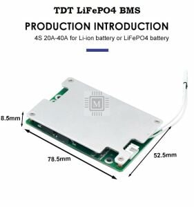 TDT 4S 40A Balanslı LiFePO4 Batarya BMS