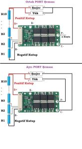 XR 10S 20A LiFEPO4 BMS Küçük Boyutlu (BALANSSIZ)
