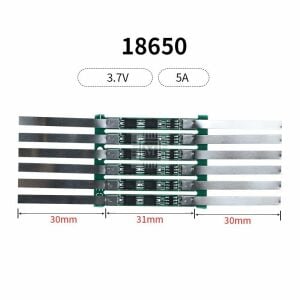 XR 1S 5A Nikelli 18650 Lityum İyon Pil (3,7V) Koruma Kartı