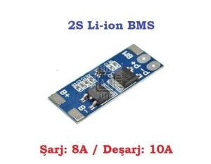 2S 10A Lityum Batarya BMS (Balanssız)
