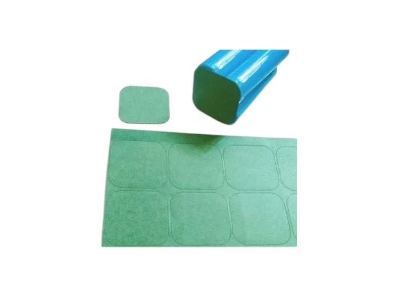 18650 Pil için Kare Tip (2x2 Pil) 12 Adet Yalıtım İzolasyon Contası Arpa Kağıt Düz Deliksiz Yuvarlatılmış Köşeli