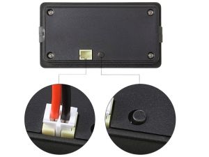 LCD Batarya Kapasite / Voltaj Göstergesi 12-84V Lion / LiFePO4 / Akü için Beyaz Led - Tek Butonlu