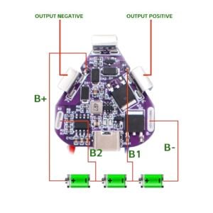 OLT  Type C Şarjlı 3S 10A 12.6V Lityum Batarya BMS Üçgen (Armut Batarya İçin)