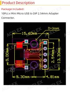 Micro USB to DIP Soket 10 Adet