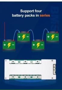 TDT SERİLENEBİLİR 4S 150A Balanslı LiFePO4 Batarya BMS (kontaklı)