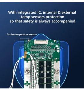 TDT SERİLENEBİLİR 4S 150A Balanslı LiFePO4 Batarya BMS (kontaklı)