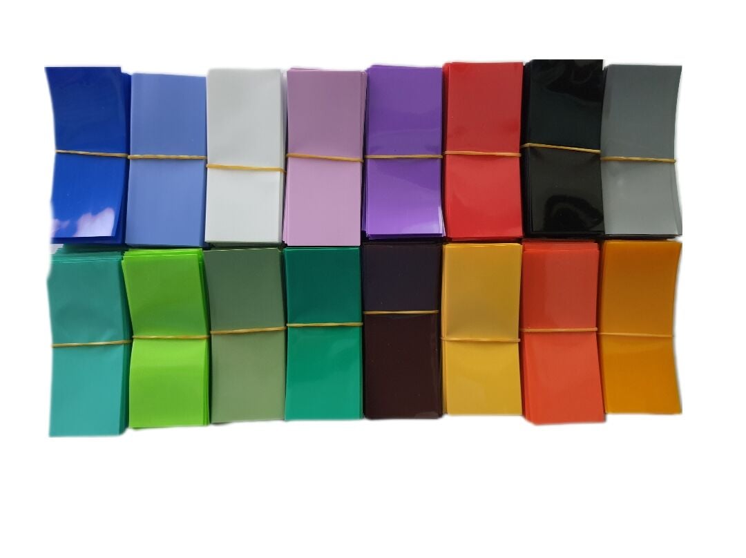 18650 Pil için Renkli Batarya Shrink - Isıyla Daralan PVC (Makaron) (50 Adet)